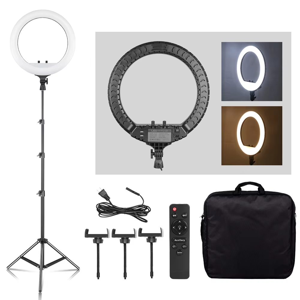 Webcam Ring Light - SH 18 Zoll Ringlicht LED Selfie-Videolampe