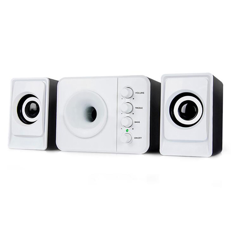 Gaming Speaker 2.1 - 2,1 USB-Desktop-Lautsprecher, Knopfs teuerung, Computer-Stereo-Lautsprecher mit