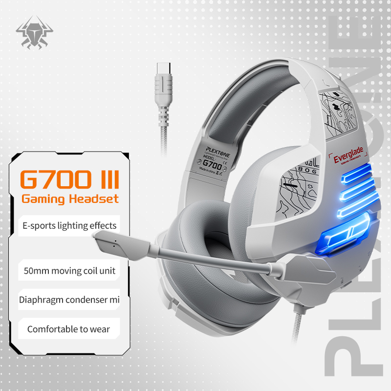Esports Gaming Phone - PLEXTONE G700 Kabelgebundener Gaming-Kopfhörer mit Mikrofon
