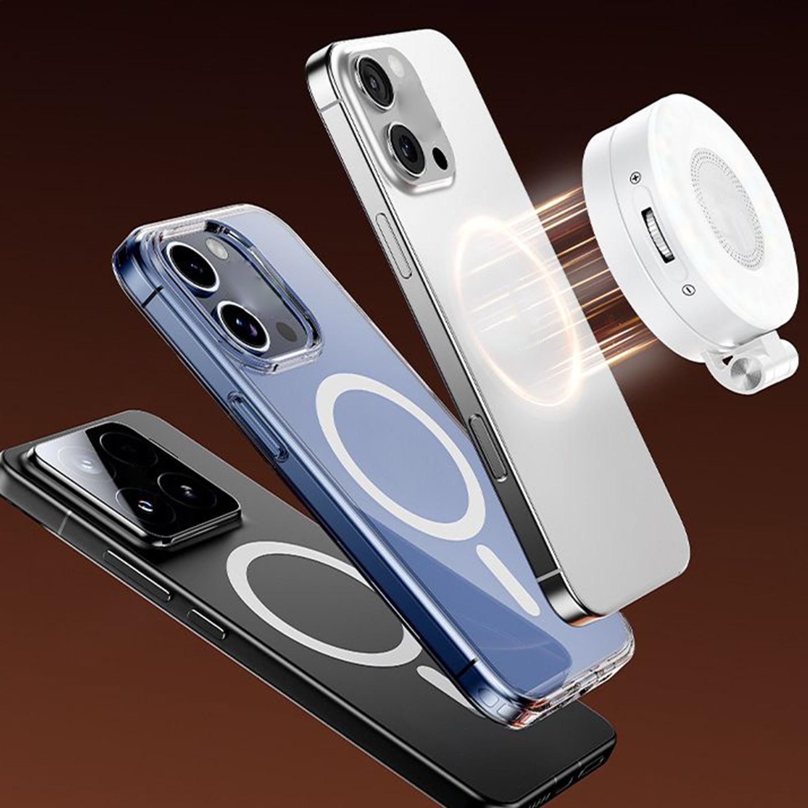 Webcam Ring Light - Tragbares Selfie-Licht zum Anklipsen, magnetisches Telefon-Ringlicht,