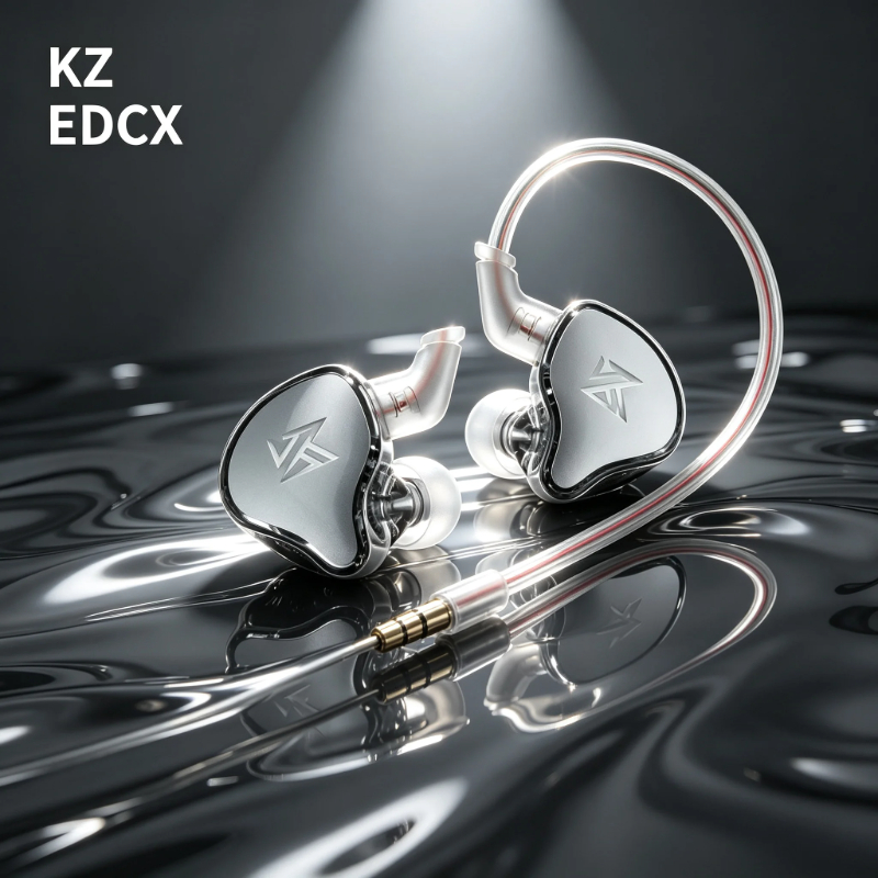 Esports Gaming Phone - KZ EDCX Dynamische In-Ear-Kopfhörer mit Kabel,