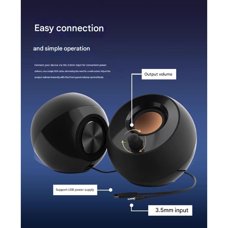 Kreativer Pebble-Lautsprecher  – Gaming Speaker 2.1 Bewertung und Preis