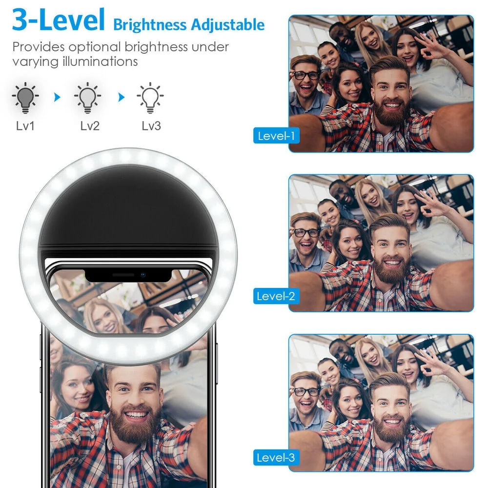 1 Stück USB-Ladekabel LED Self – Webcam Ring Light Bewertung und Preis