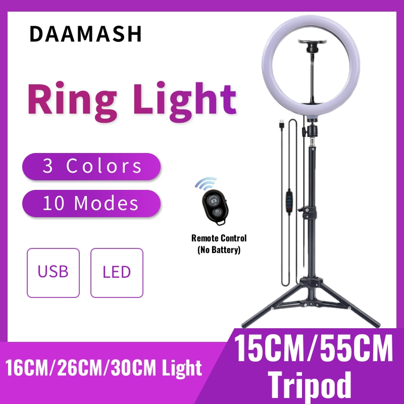 16 cm/26 cm/30 cm LED Selfie R – Webcam Ring Light Bewertung und Preis