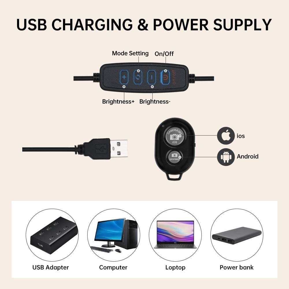 16 cm/26 cm/30 cm LED Selfie R – Webcam Ring Light Bewertung und Preis
