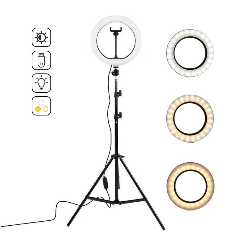 16 cm/26 cm/30 cm LED Selfie R – Webcam Ring Light Bewertung und Preis
