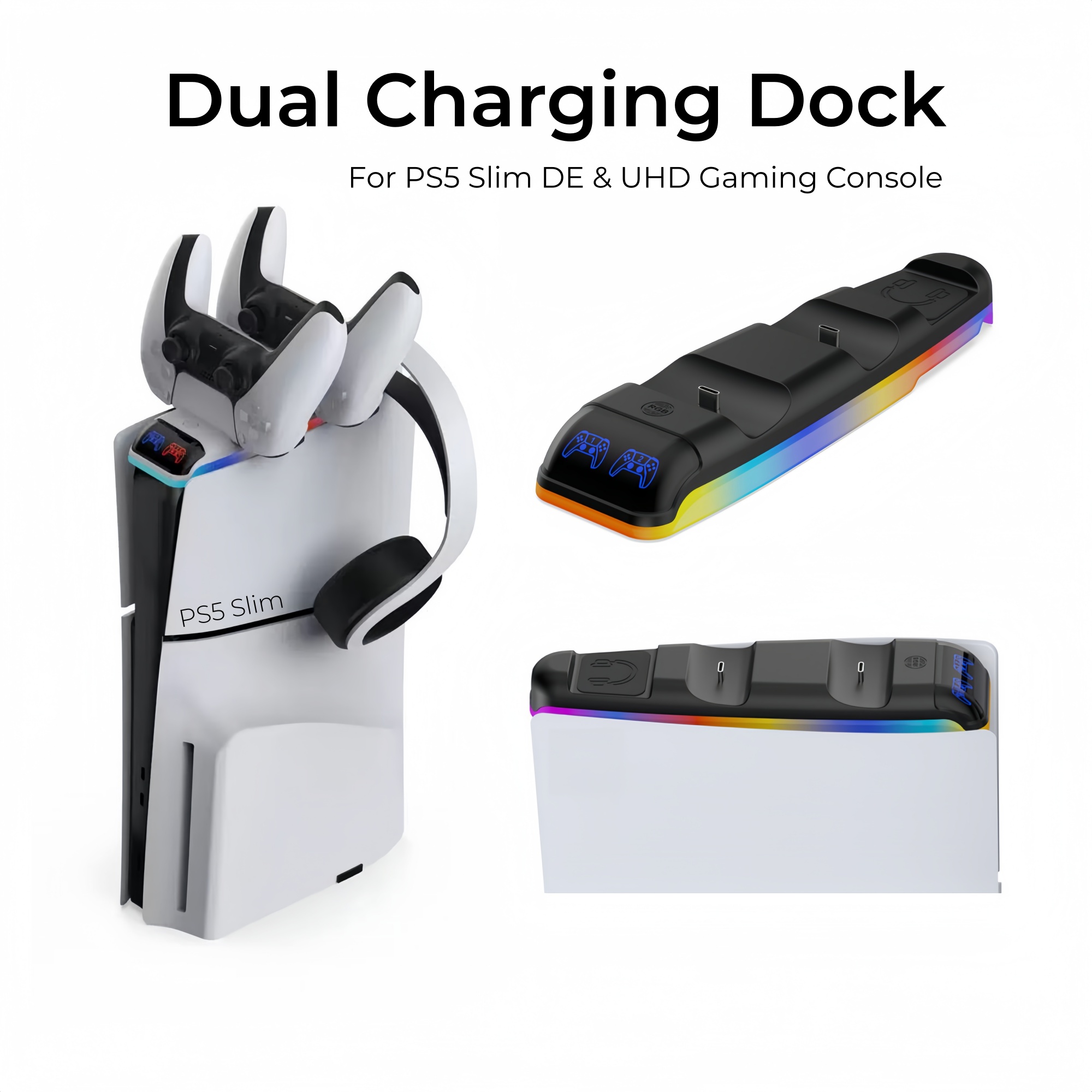 RGB-Licht-Ladestation für PS5  – Controller Charging Stand Bewertung und Preis
