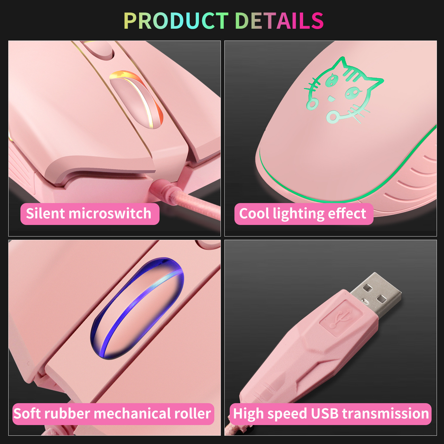 USB-Gaming-Maus mit Kabel, ros – Esports Gaming Maus Bewertung und Preis
