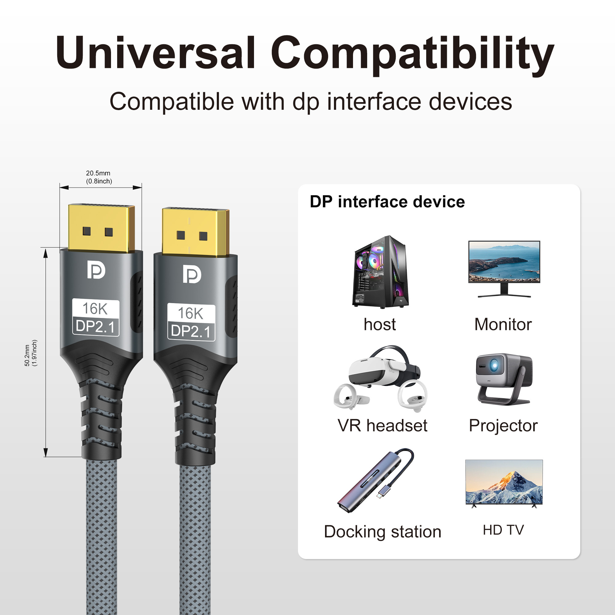 Displayport 2.1 16K DP Kabel 8 – Gaming Speaker 2.1 Bewertung und Preis