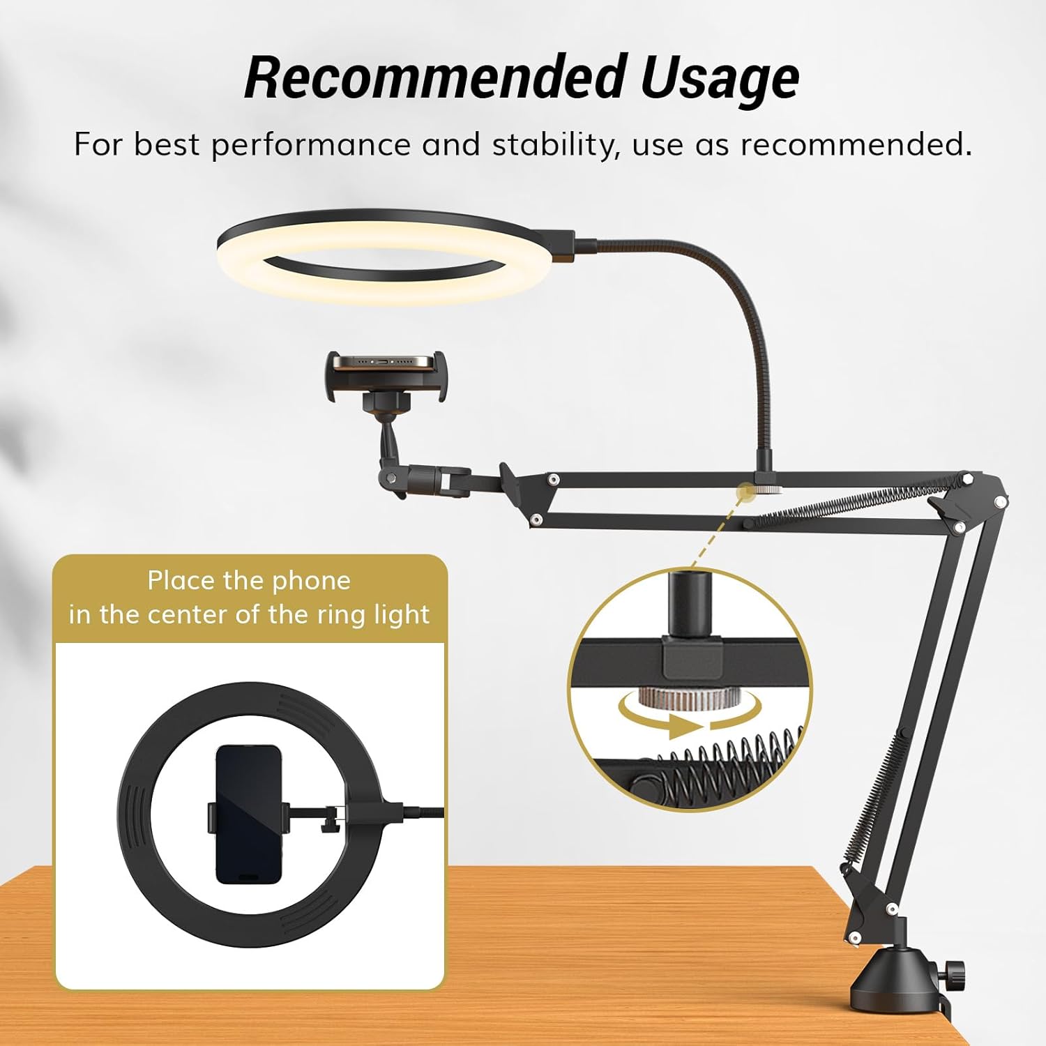 Ringlicht mit Ständer und Tele – Webcam Ring Light Bewertung und Preis