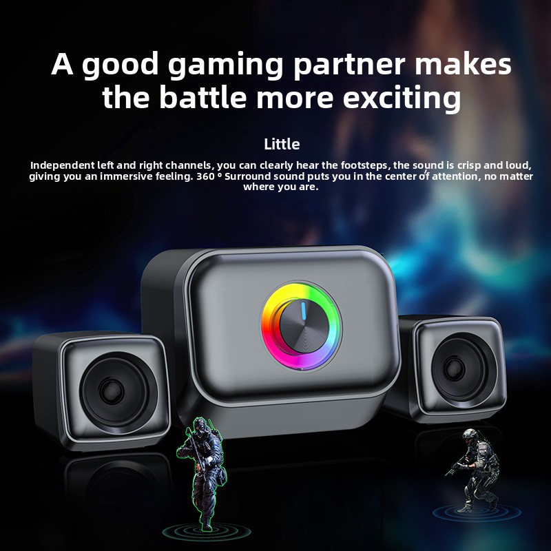 RGB-Gaming-Subwoofer Kabelgebu – Gaming Speaker 2.1 Bewertung und Preis