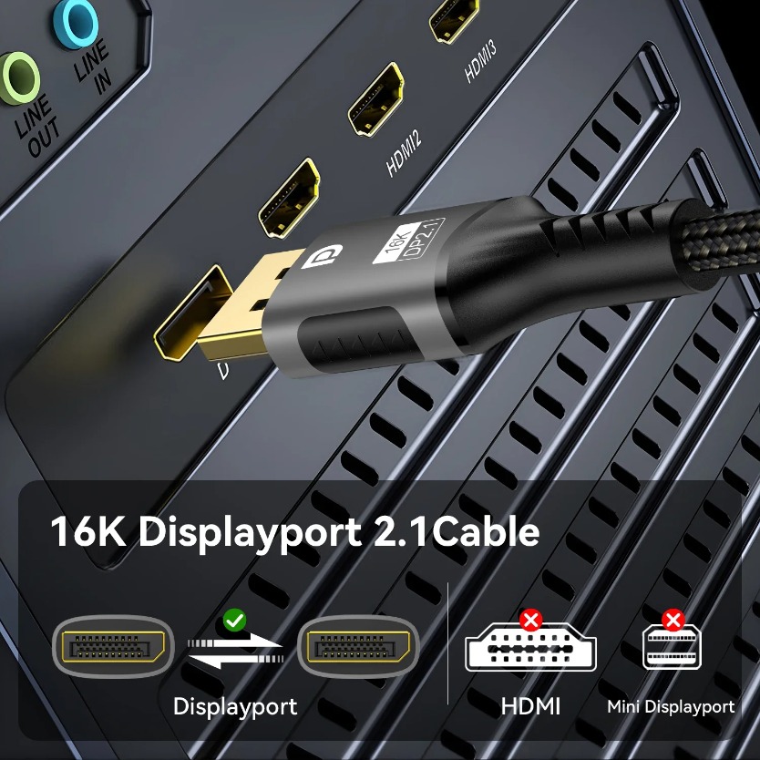 DP 2.1 DisplayPort-Kabel 80Gbp – Gaming Speaker 2.1 Bewertung und Preis