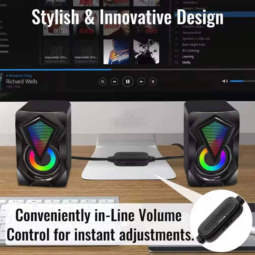 RGB-Beleuchtete Computerlautsp – Gaming Speaker 2.1 Bewertung und Preis