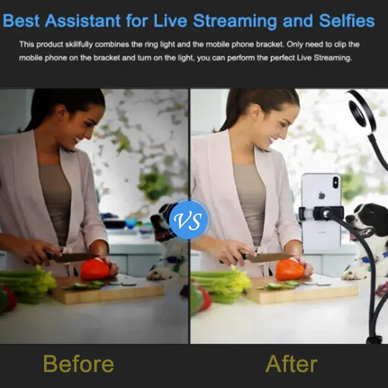 Universeller flexibler Handyha – Webcam Ring Light Bewertung und Preis