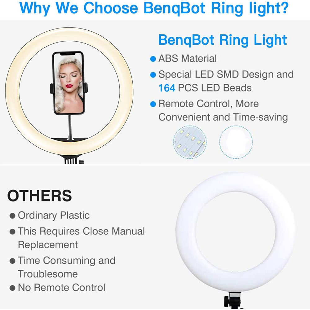 26 33 cm Videoleuchten, dimmba – Webcam Ring Light Bewertung und Preis